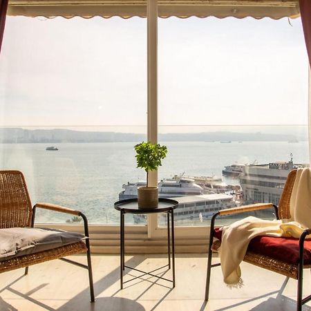 Exceptional Flat With Gorgeous Sea View In Izmir Apartment Luaran gambar
